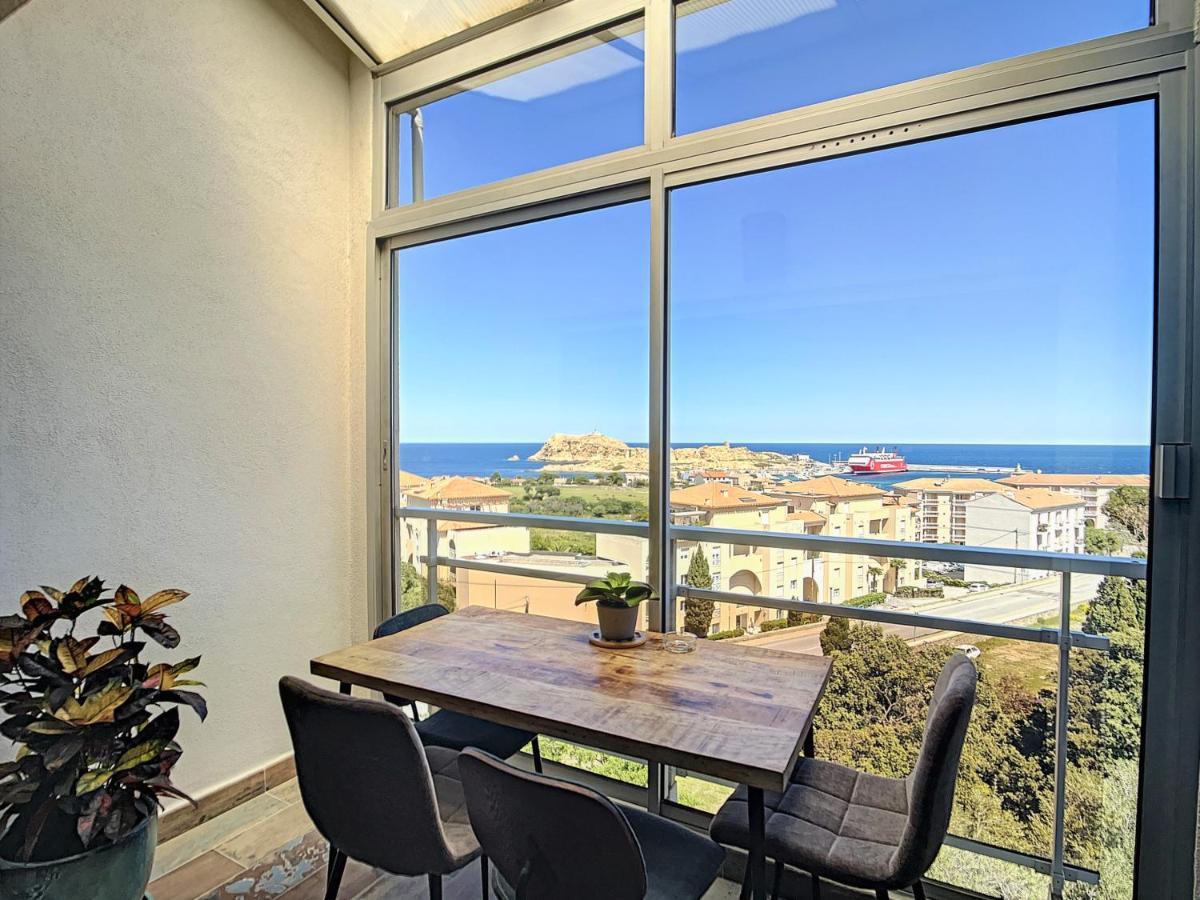 Tres Beau Duplex Vue Panoramique Mer, Proche Plage L'Ile-Rousse  Ngoại thất bức ảnh